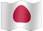 Large animated flag of Japan
