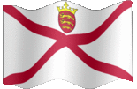 Large animated flag of Jersey