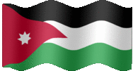 Large animated flag of Jordan