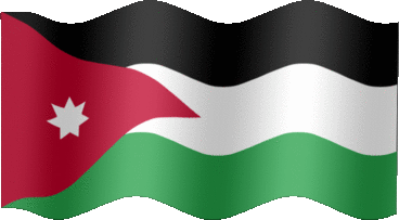 Extra Large still flag of Jordan