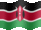 Small still flag of Kenya