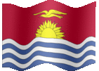 Large animated flag of Kiribati