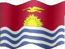 Large still flag of Kiribati