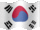 Small still flag of Korea, South
