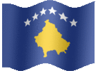 Large animated flag of Kosovo