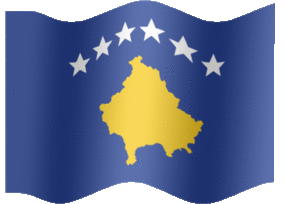 Extra Large animated flag of Kosovo