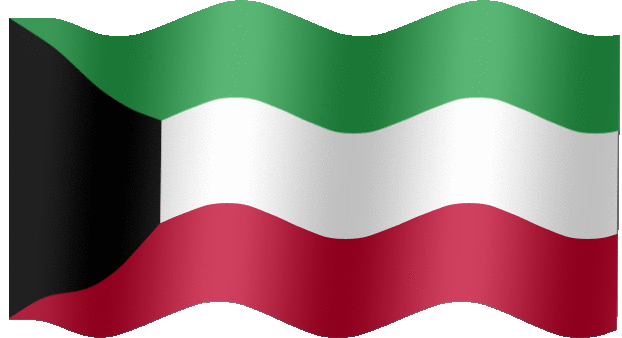 Very Big animated flag of Kuwait