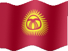 Large still flag of Kyrgyzstan