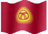 Medium animated flag of Kyrgyzstan