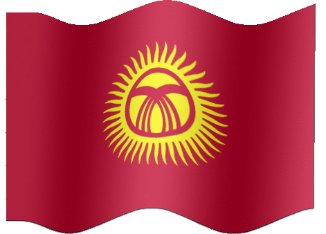 Very Big animated flag of Kyrgyzstan