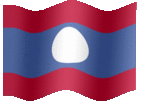 Large animated flag of Laos