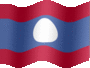 Animated Laos flags