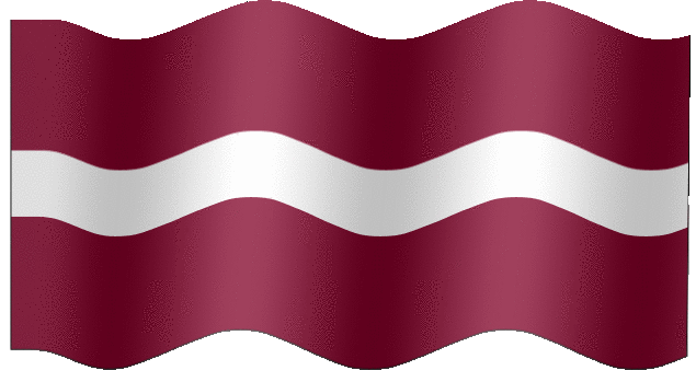 Very Big animated flag of Latvia