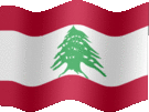 Large still flag of Lebanon