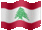 Small animated flag of Lebanon