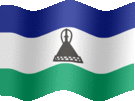 Large still flag of Lesotho