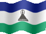 Medium still flag of Lesotho