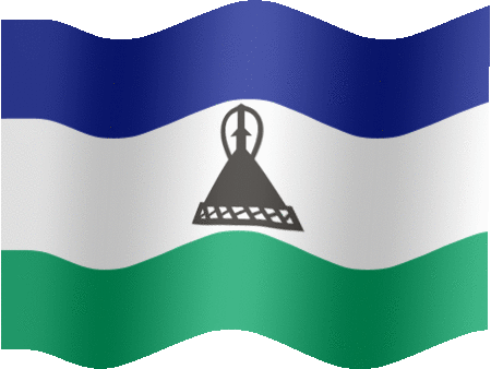 Very Big still flag of Lesotho