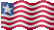 Small animated flag of Liberia