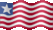 Small still flag of Liberia