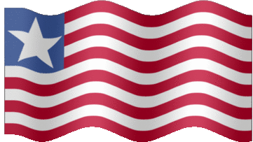 Extra Large animated flag of Liberia