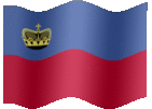 Large animated flag of Liechtenstein
