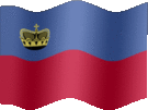 Large still flag of Liechtenstein
