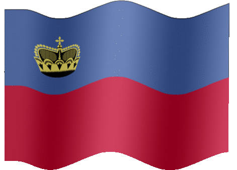 Very Big animated flag of Liechtenstein