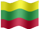 Large animated flag of Lithuania