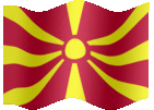 Large animated flag of Macedonia