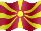 Large still flag of Macedonia