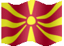 Medium animated flag of Macedonia
