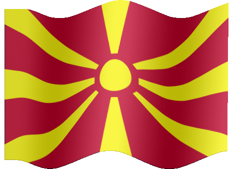 Very Big animated flag of Macedonia