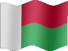 Large still flag of Madagascar