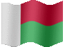 Medium animated flag of Madagascar