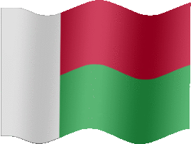 Extra Large still flag of Madagascar