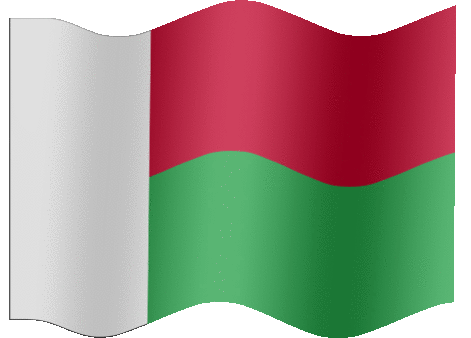 Very Big animated flag of Madagascar