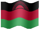Large animated flag of Malawi