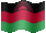 Small animated flag of Malawi