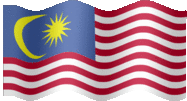 Large animated flag of Malaysia