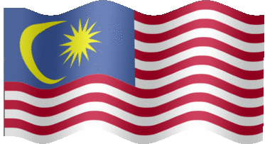 Extra Large animated flag of Malaysia