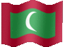 Medium animated flag of Maldives