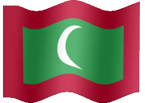 Extra Large animated flag of Maldives