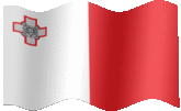 Large animated flag of Malta
