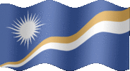 Large still flag of Marshall Islands