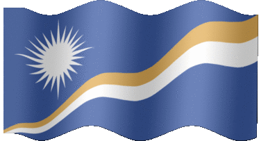 Extra Large animated flag of Marshall Islands