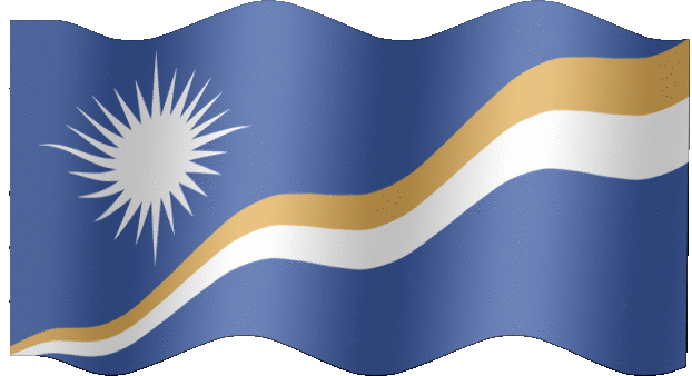 Very Big animated flag of Marshall Islands