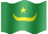 Medium animated flag of Mauritania