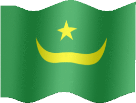 Extra Large still flag of Mauritania