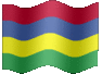 Medium animated flag of Mauritius